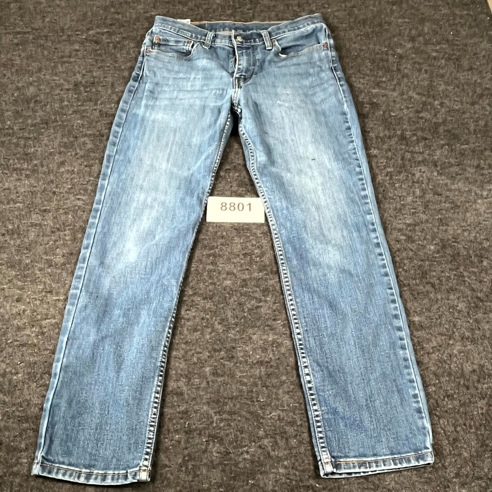 Levi's 511 Jeans Mens 32x30 Blue Denim Cotton Stretch Slim Fit Straight Leg